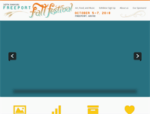 Tablet Screenshot of freeportfallfestival.com